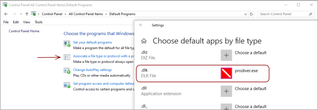 Windows Set Default Apps page. 
