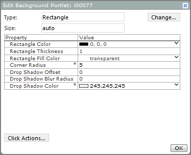 Edit Background portlet dialog box with the type set to rectangle.