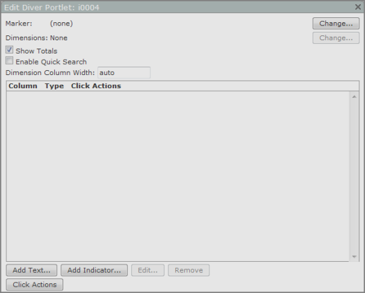 Example of an edit diver portlet dialog box.