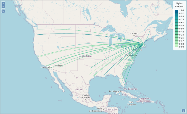 Example of a line map. 