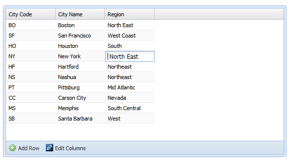 An example of a lookup manager portlet.