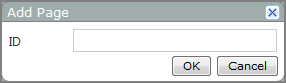 Add page dialog box.