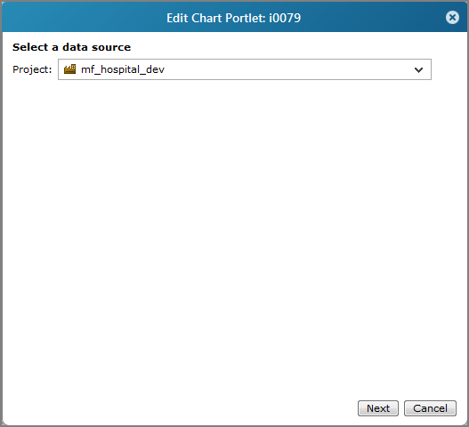 Edit Chart Portlet dialog box.