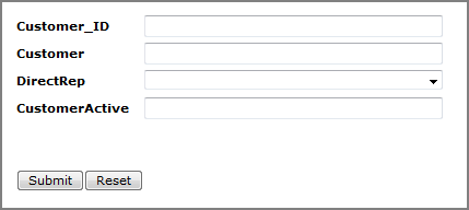 Example of a form portlet.