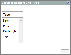 Select a Background Type dialog box.