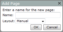 Add page dialog box.