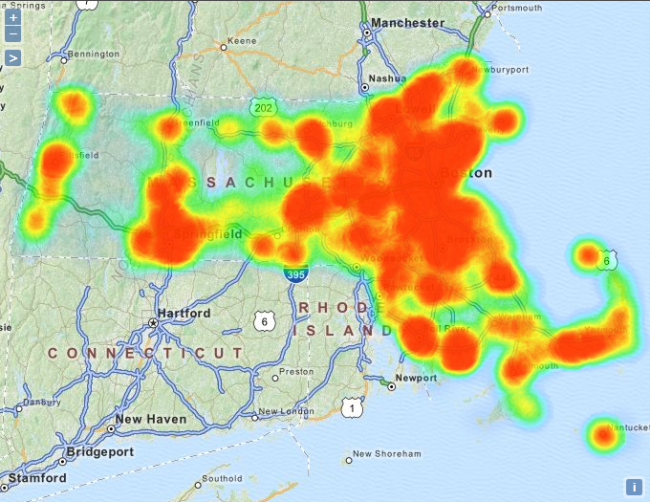 Heat map.