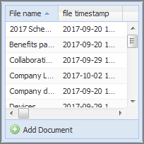 An example of a table editor portlet with default size values.