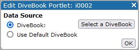 Adding a DiveBook Portlet