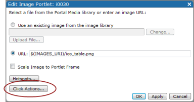 Edit image portlet dialog box.