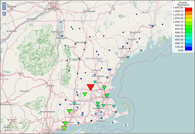 Example of a Point map.
