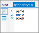 Array parameter text file