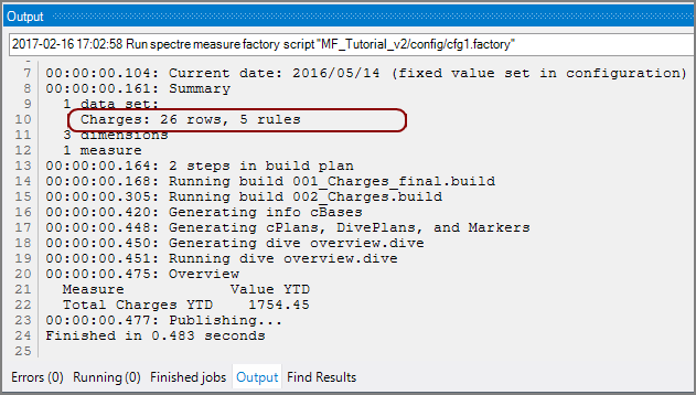 Workbench Output for Source Rules