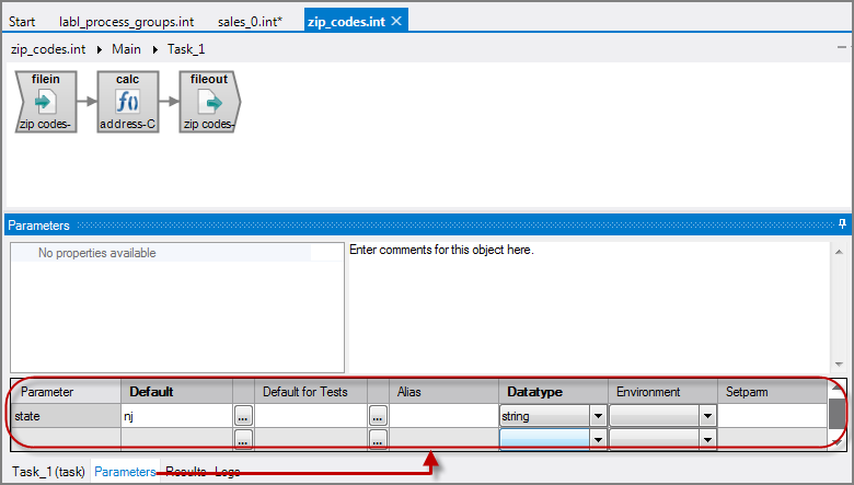 Parameters Example