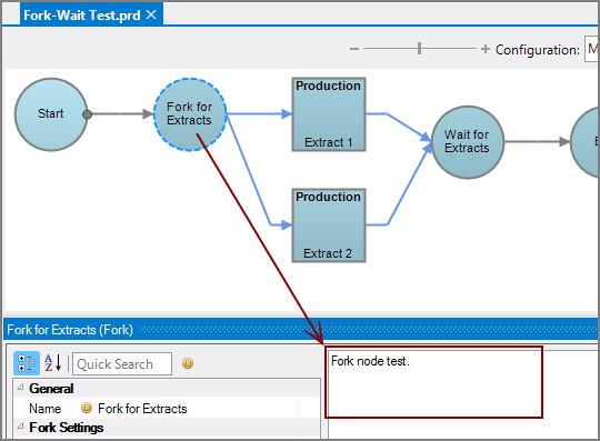 Production Fork Node with comments