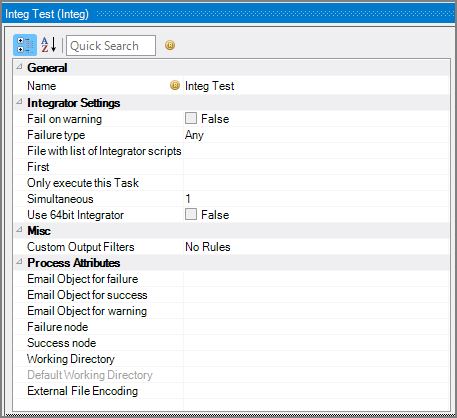 Production Integ Node Attributes