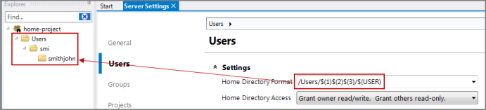 Home Directory Pattern Folder Creation