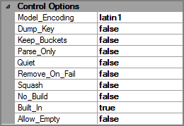 Example of Control Options attributes for a VI Builder output object