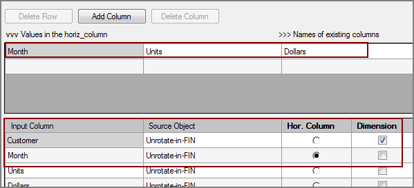 Example of VI Unrotate process object's column grid when using list input