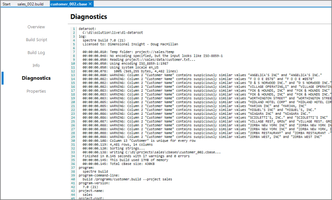 cBase Viewer Diagnostics