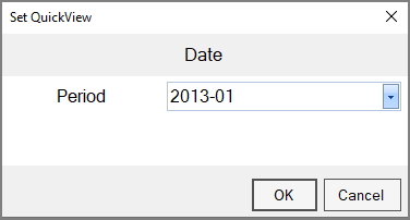 The Set QuickView dialog for the Current Date QuickView.