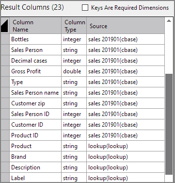 Spectre Build Lookup Object Results Columns