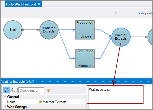 Production Wait Node with comments