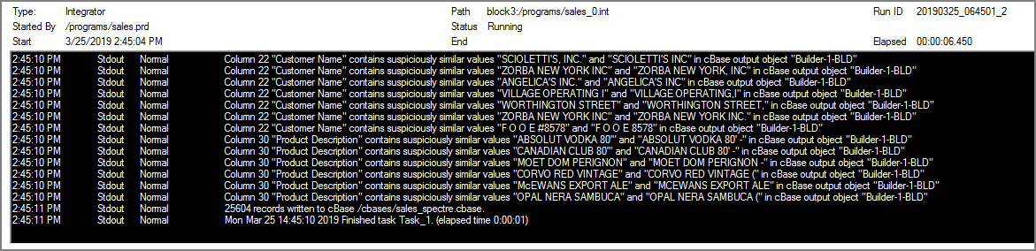 Processes Integrator Detail Example