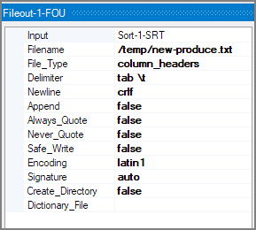 VI Fileout Object Attributes