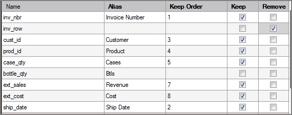 VI Filein Column Grid