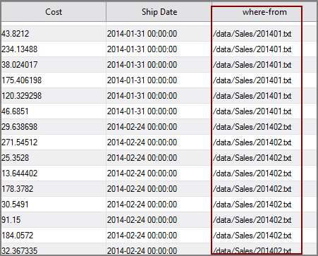 VI Filein Filename_Column Output