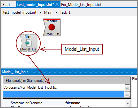 Filein used for Model_List_Input