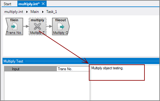 Example of a VI Multiply object with comments 