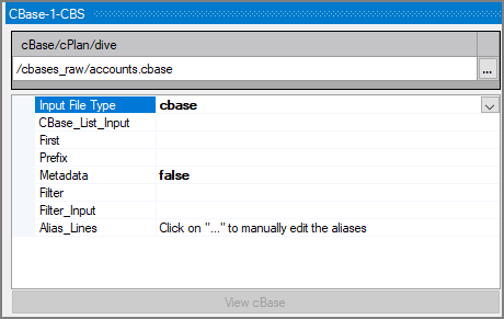 VI cBase Input Object Attributes