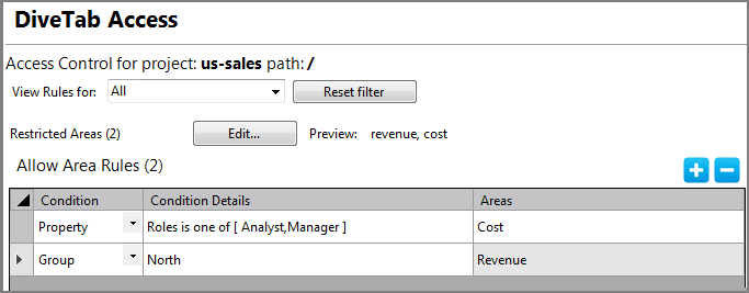 DiveTab Access Example