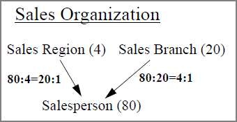 Ratios for Sales Organization