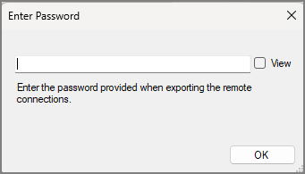 Exporting and Importing Connections