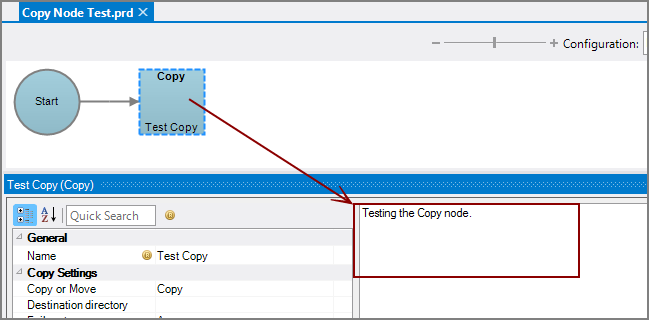 Production Copy Node with Comments