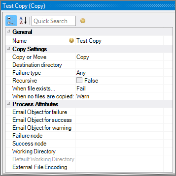 Production Copy Node Attributes