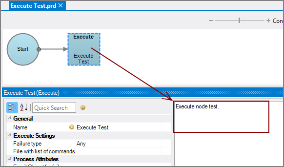 Production Execute Node with comments