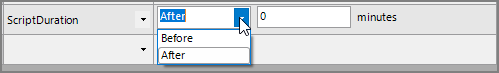 Script Duration Sub-condition