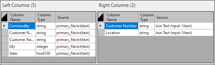 Spectre Build Join Object Left - Right Columns