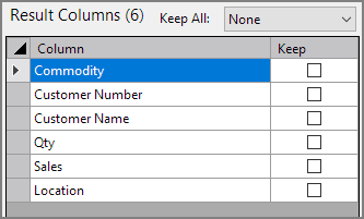 Spectre Build Join Object Results Columns