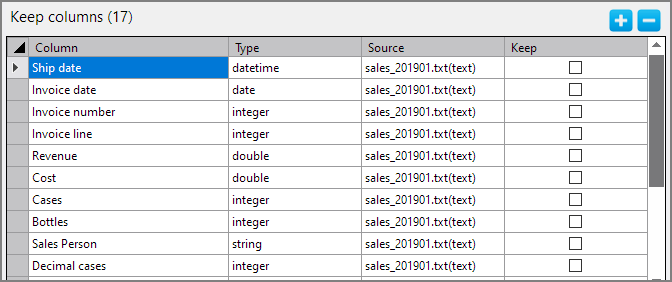 Spectre Build Keep Object Keep Columns