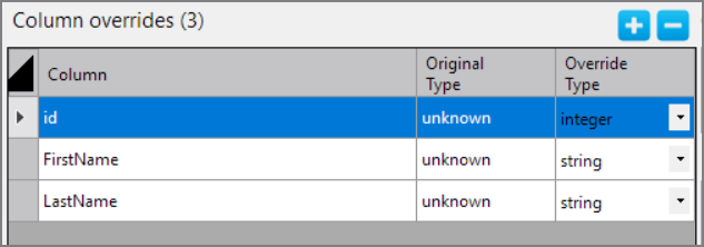 odbc-input column overrides