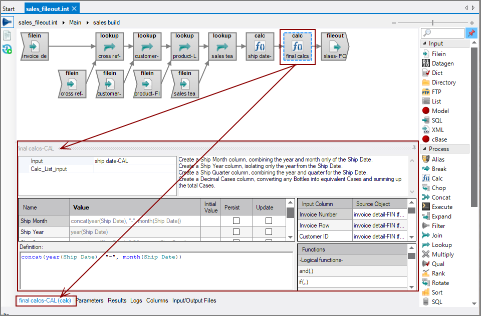 VI Calc object properties