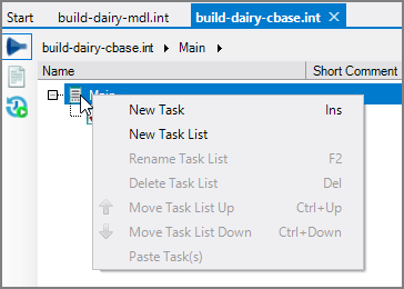 VI Task Context Menu