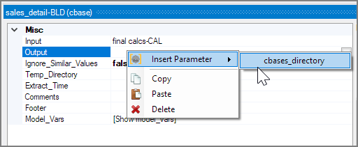 VI Insert Parameter