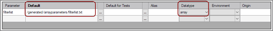 Defining an array parameter in VI