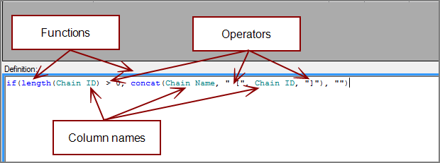 VI Calc Object Definition color codes